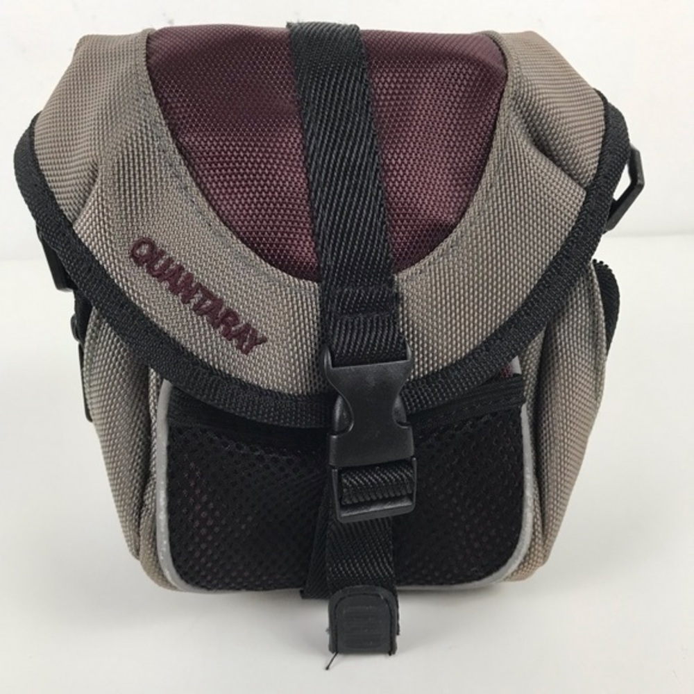 NWT Quantaray Camera Bag Gray & Burgundy